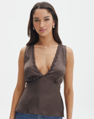 Lace Trimmed Velvet Camisole – The 308 Boutique