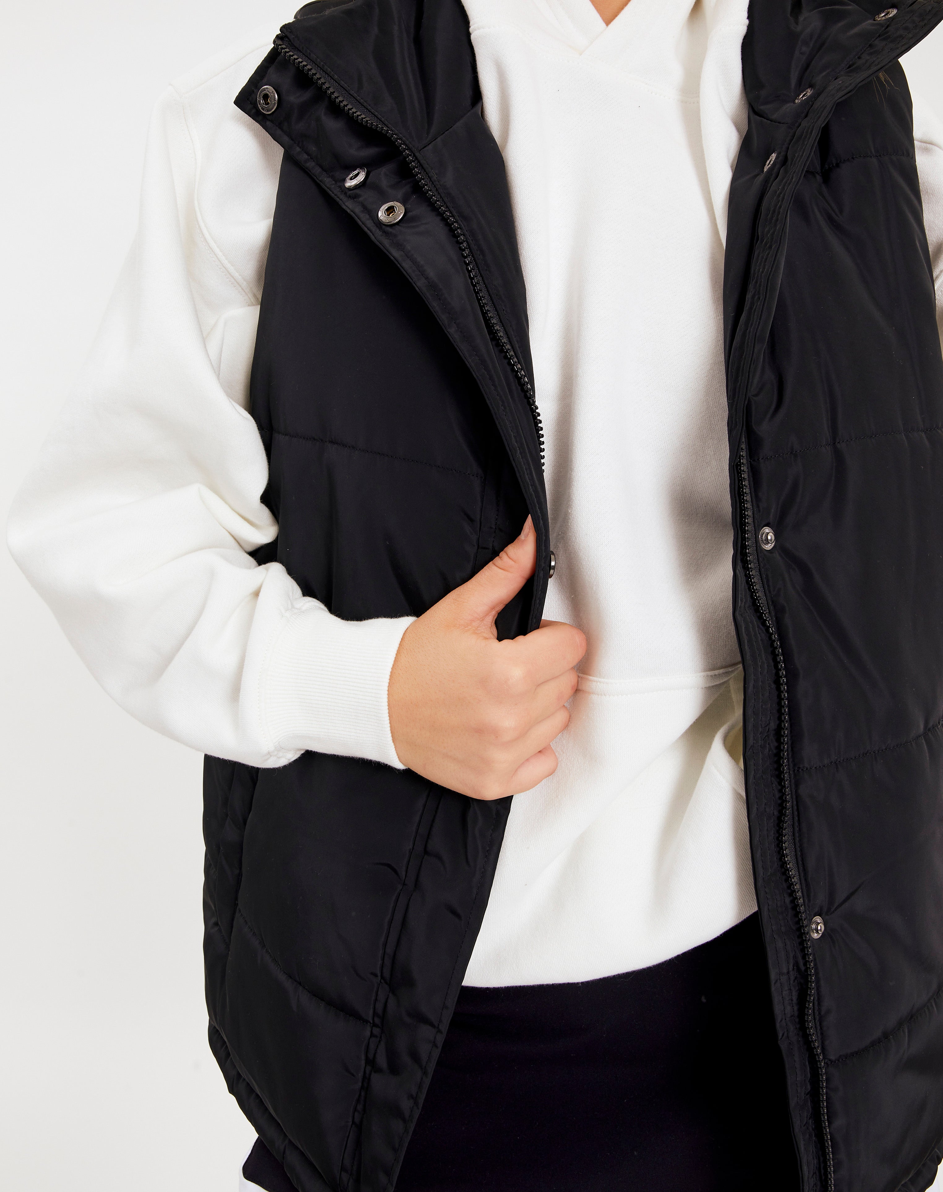 black vest puffy