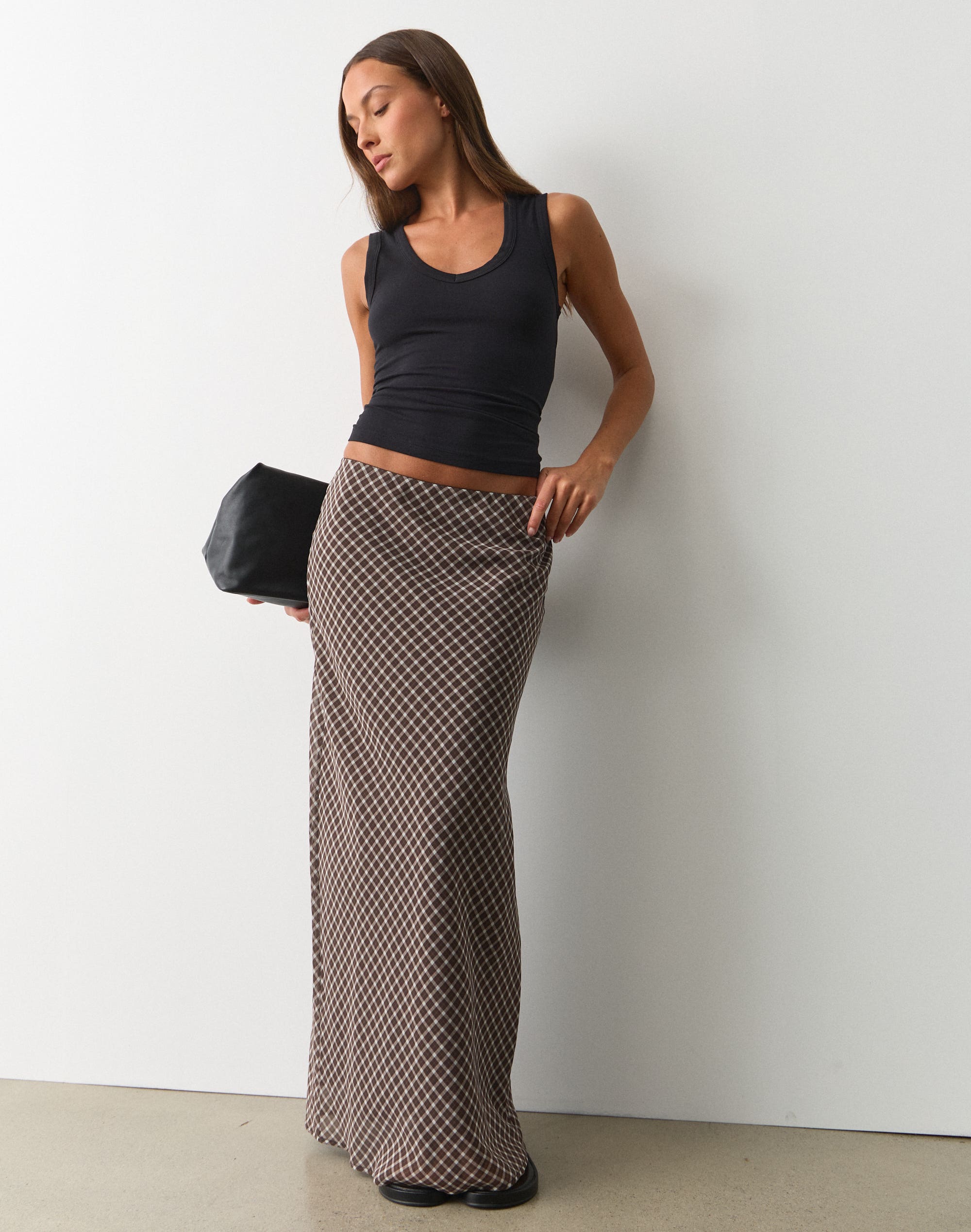 Chiffon Print Maxi Skirt