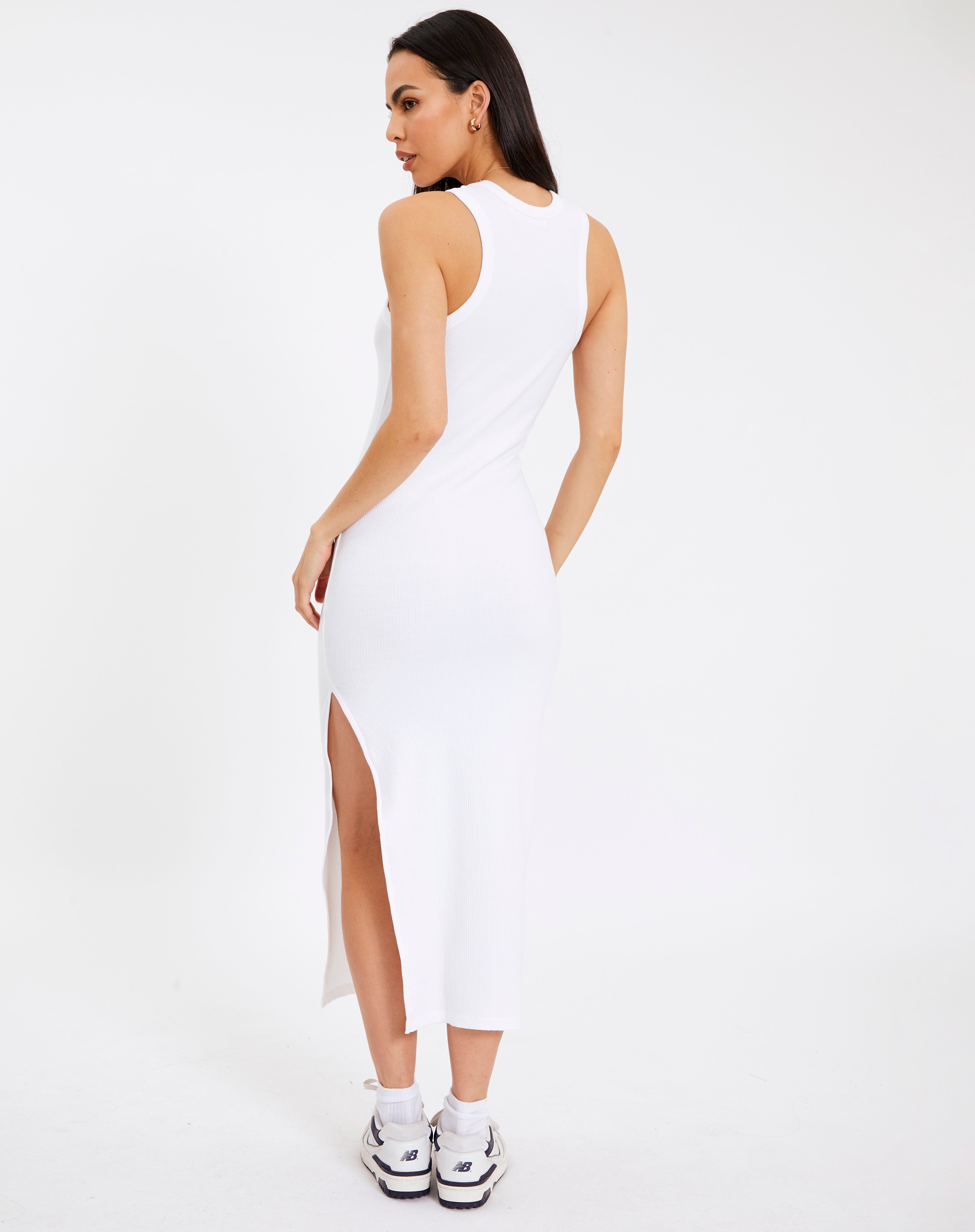 Glassons Side Split Ribbed Midi Dress