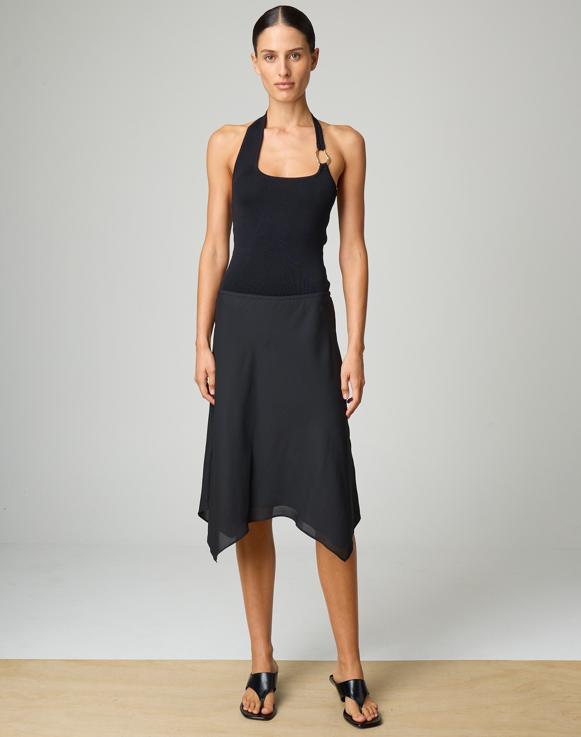 Handkerchief Midi Skirt