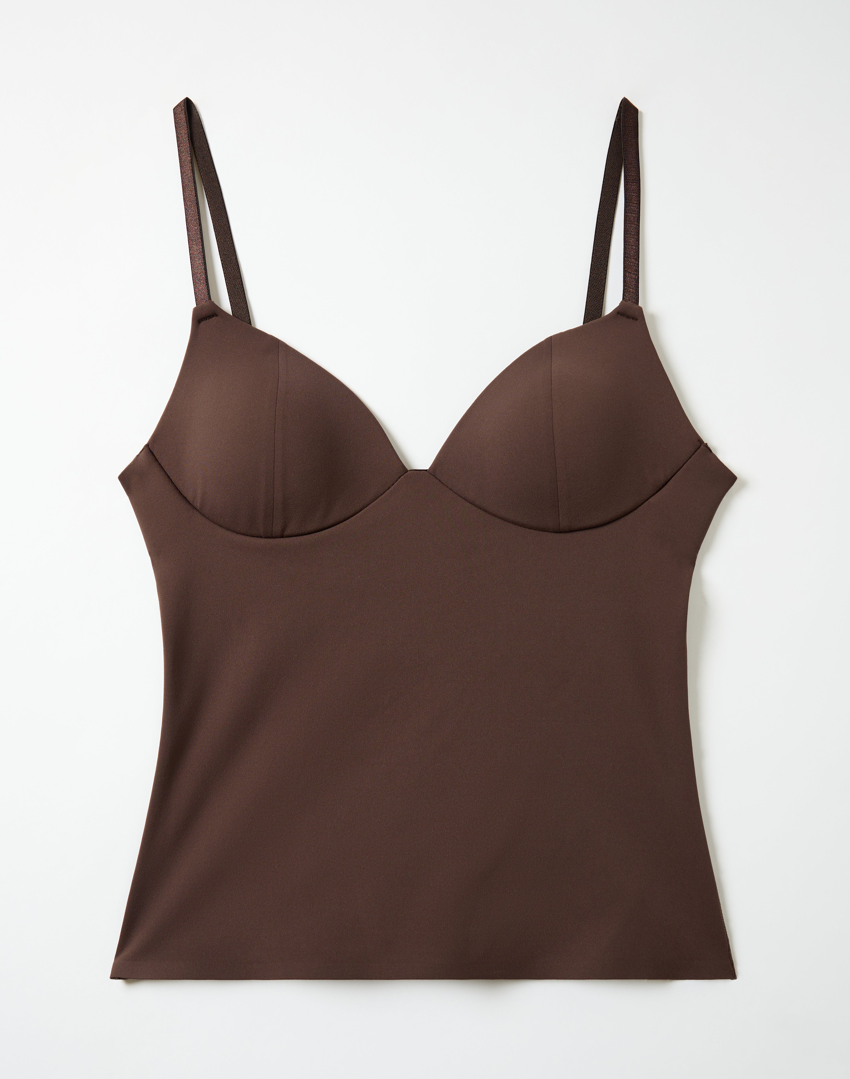 Soft Sculpt Bra Cami Top in Brown To Earth | Glassons US