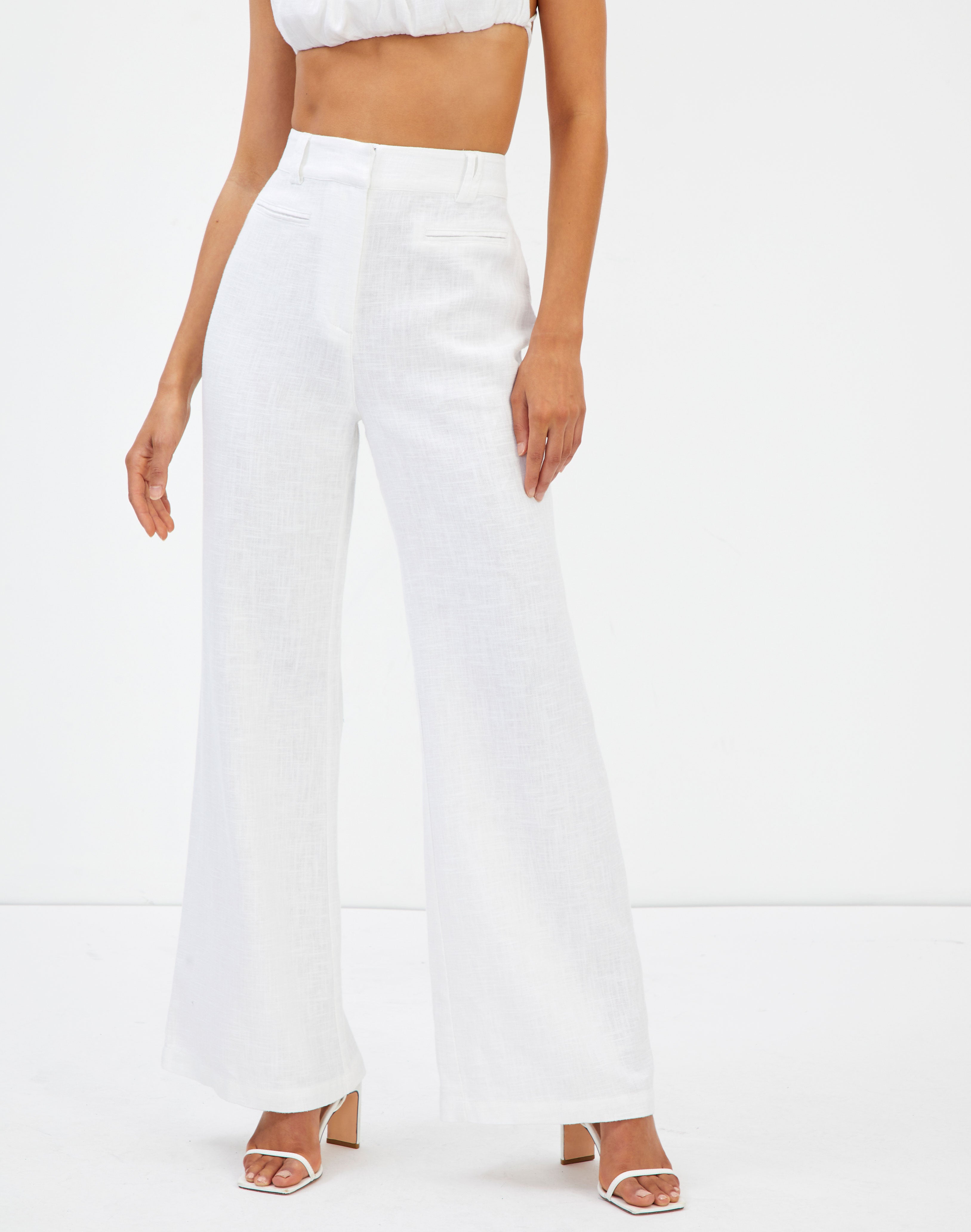 wide leg white