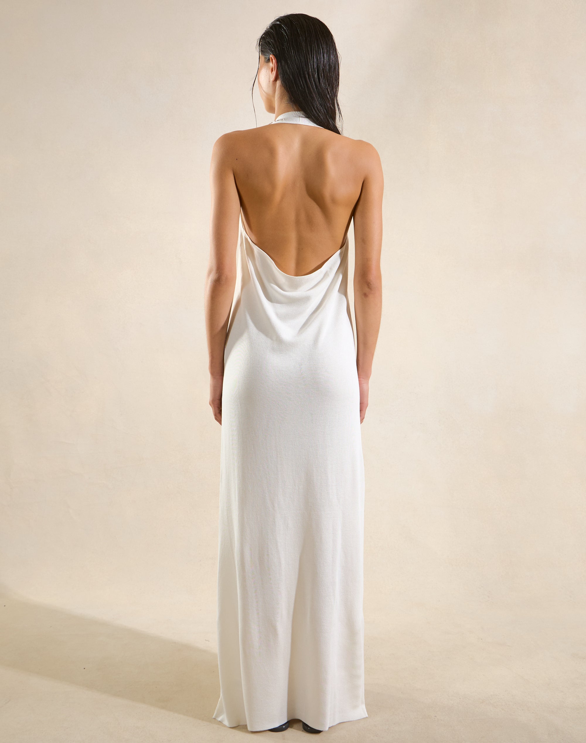 glassons knit dresses Halter Knit Maxi Dress