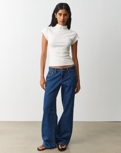 Low Rise Straight Leg Jean