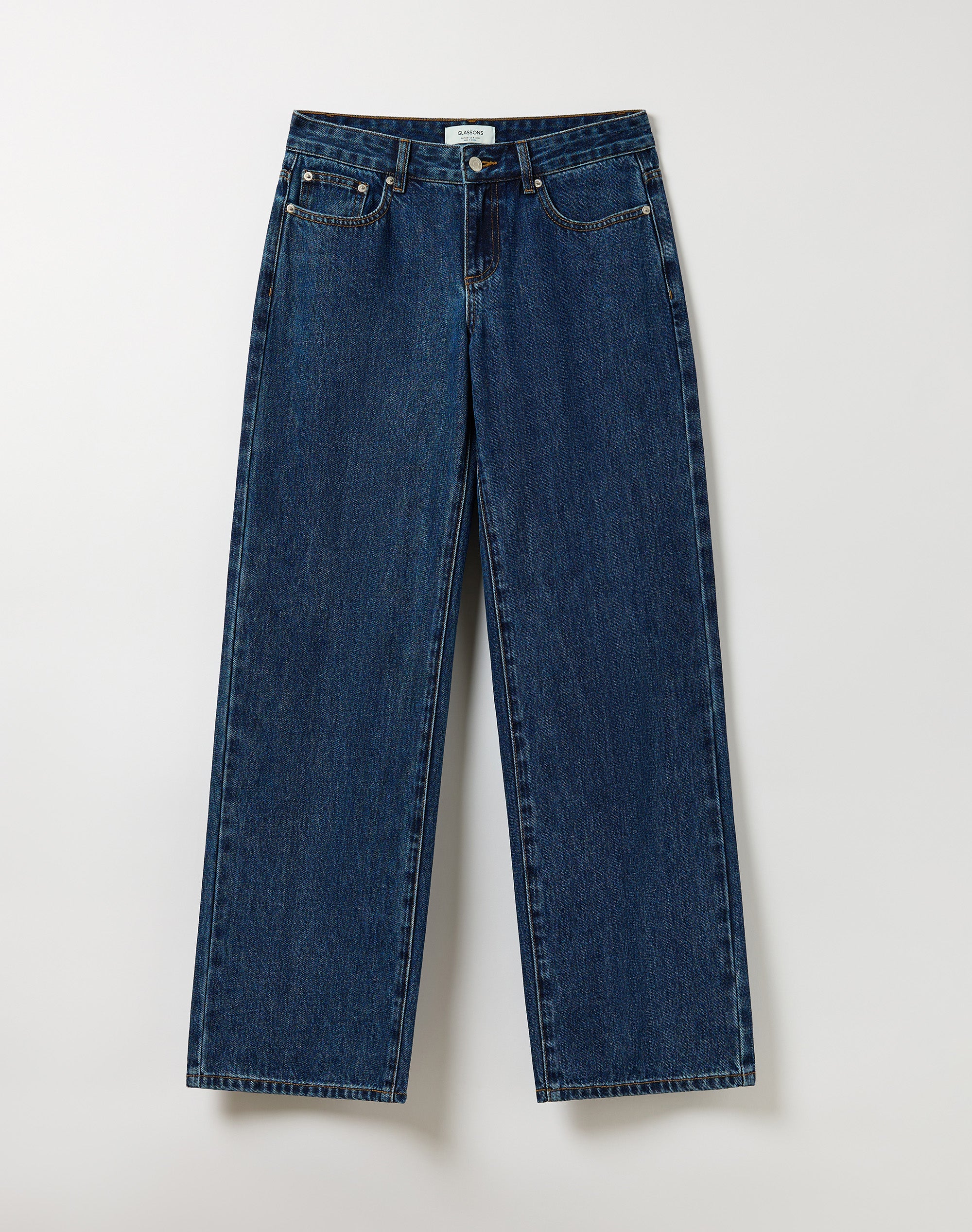 Low Rise Straight Leg Jean in Billie Blue Wash | Glassons US