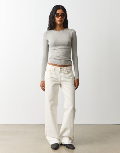 Low Rise Straight Leg Jean