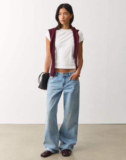 Low Rise Straight Leg Jean
