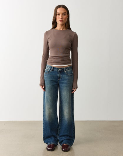 Low Rise Straight Leg Jean