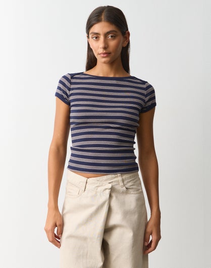 Boat Neck Basic Tee