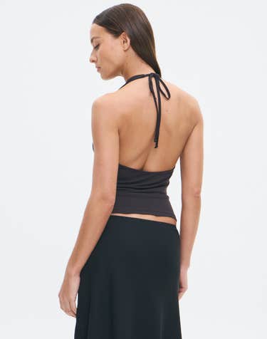 Cowl Neck Halter Top