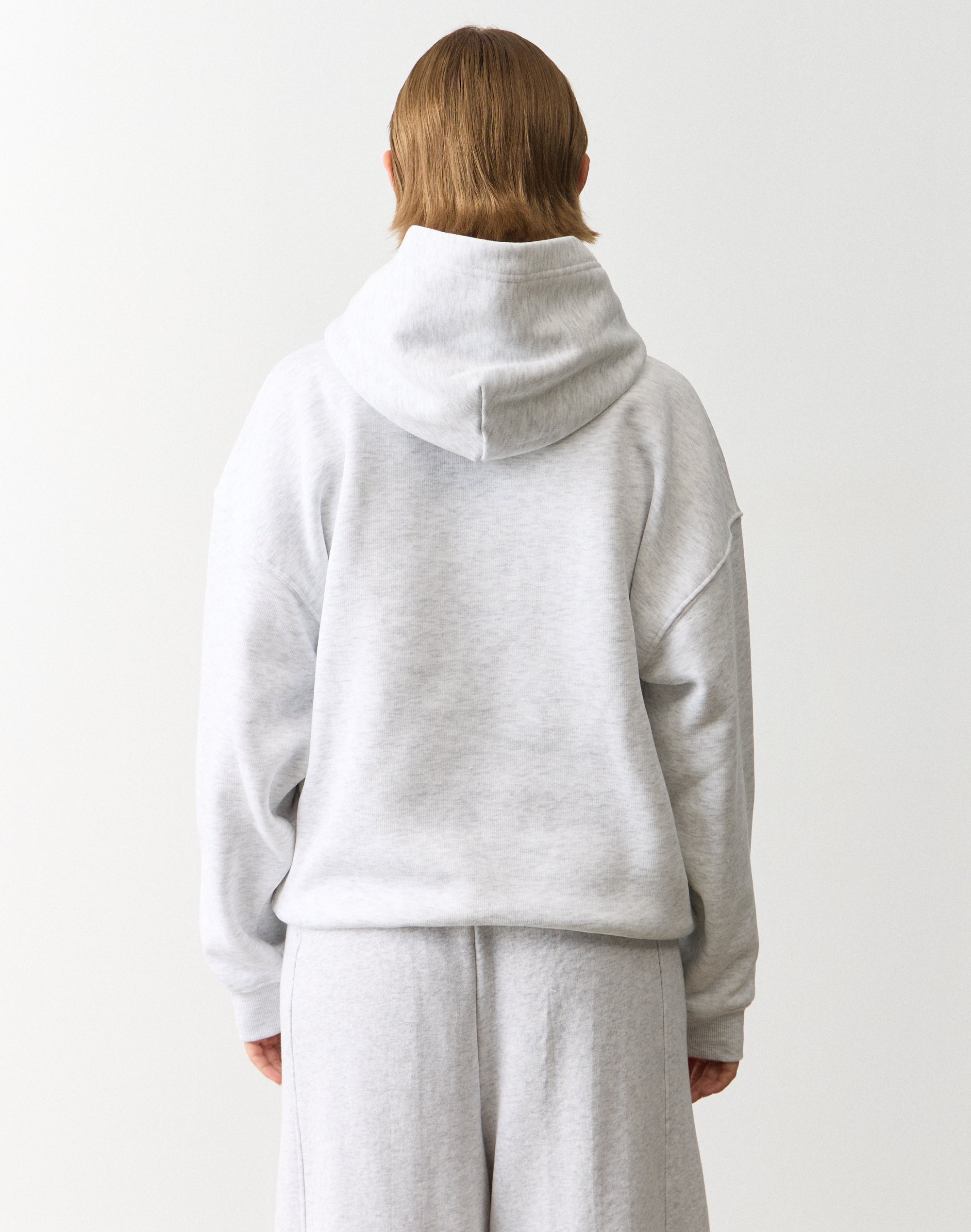 Oversized Hoodie in Snow Marle | Glassons US