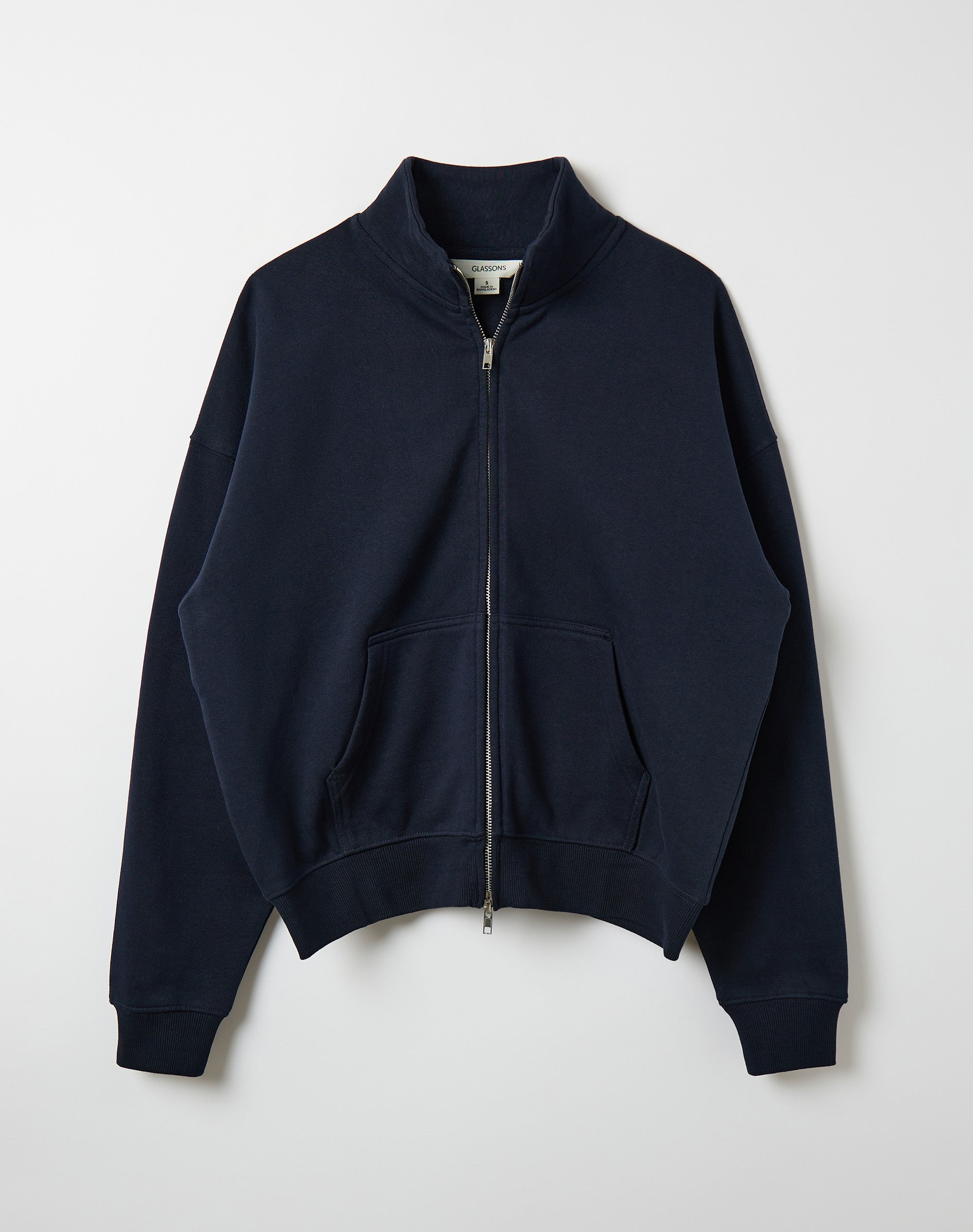 Zip Up Sweatshirt in Navy Blazer | Glassons US