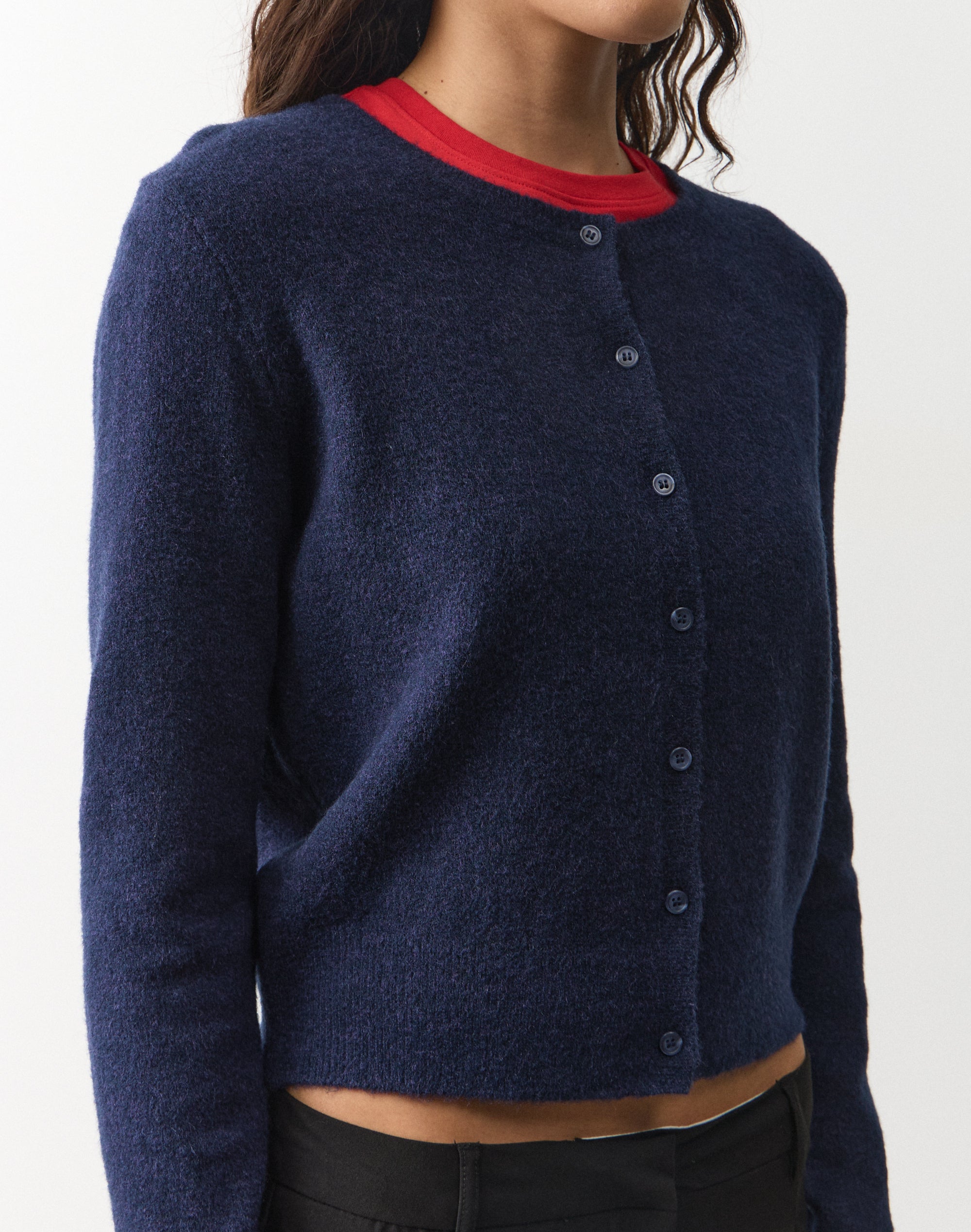 Button Up Knit Cardigan in Midnight Mischief | Glassons US