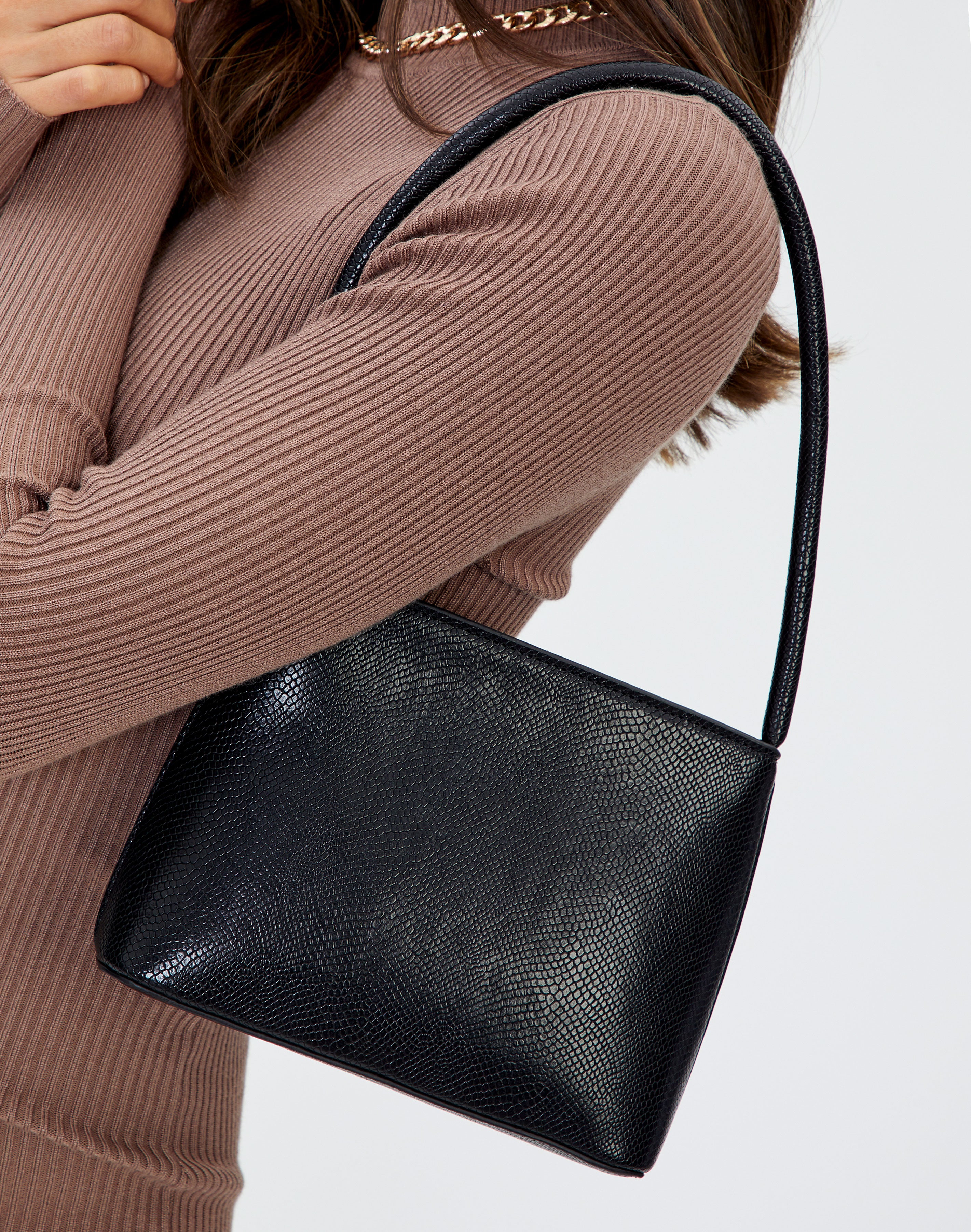 mini shoulder bag black