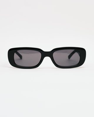 Black Rectangle Sunglasses in Black