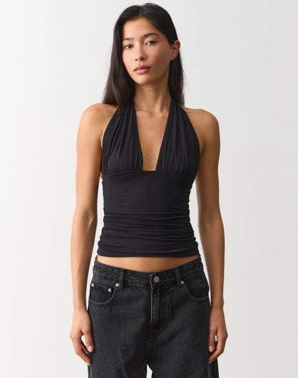 Ruched Halter Top