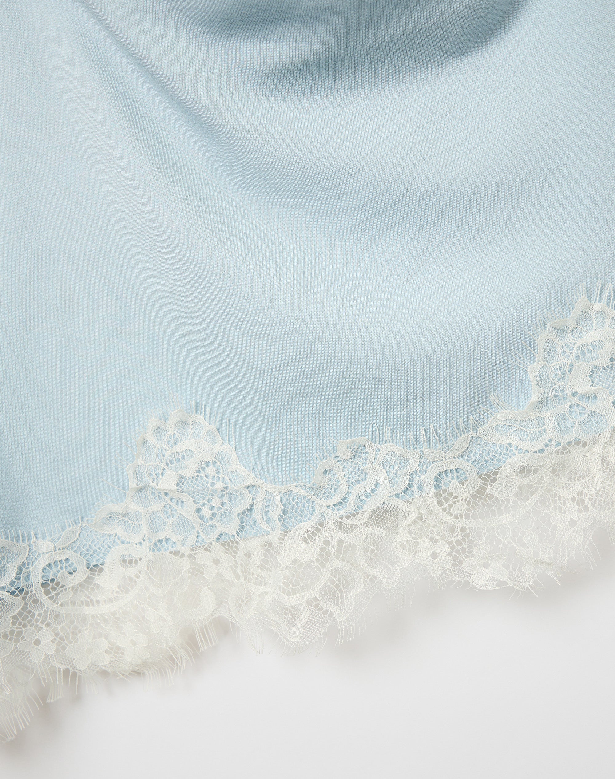 Strapless Lace Trim Top in Vapor Blue X Milk | Glassons US