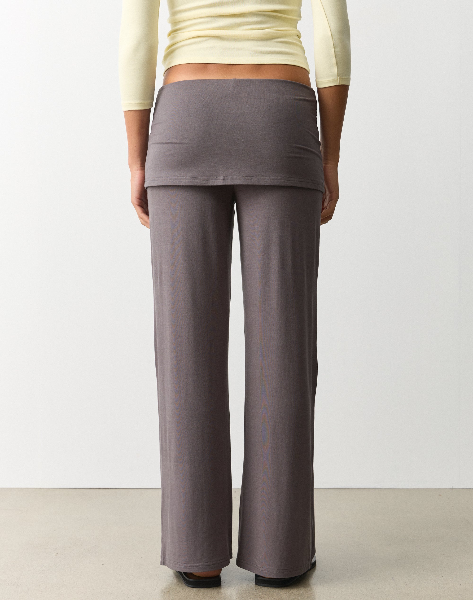 Straight Leg Skirt Pant in Charcoal Charm | Glassons AU