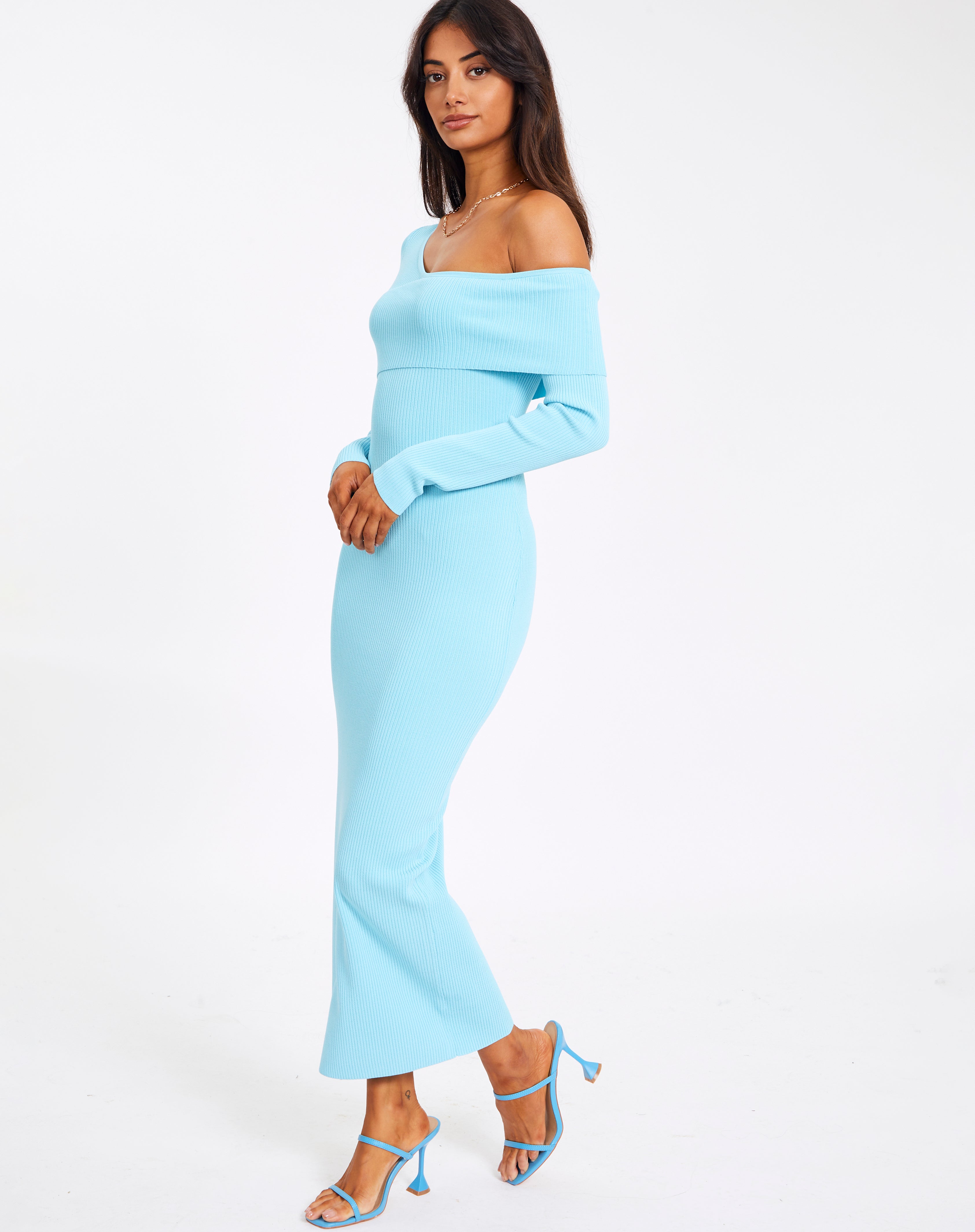 Long Sleeve Knit Midi Dress 