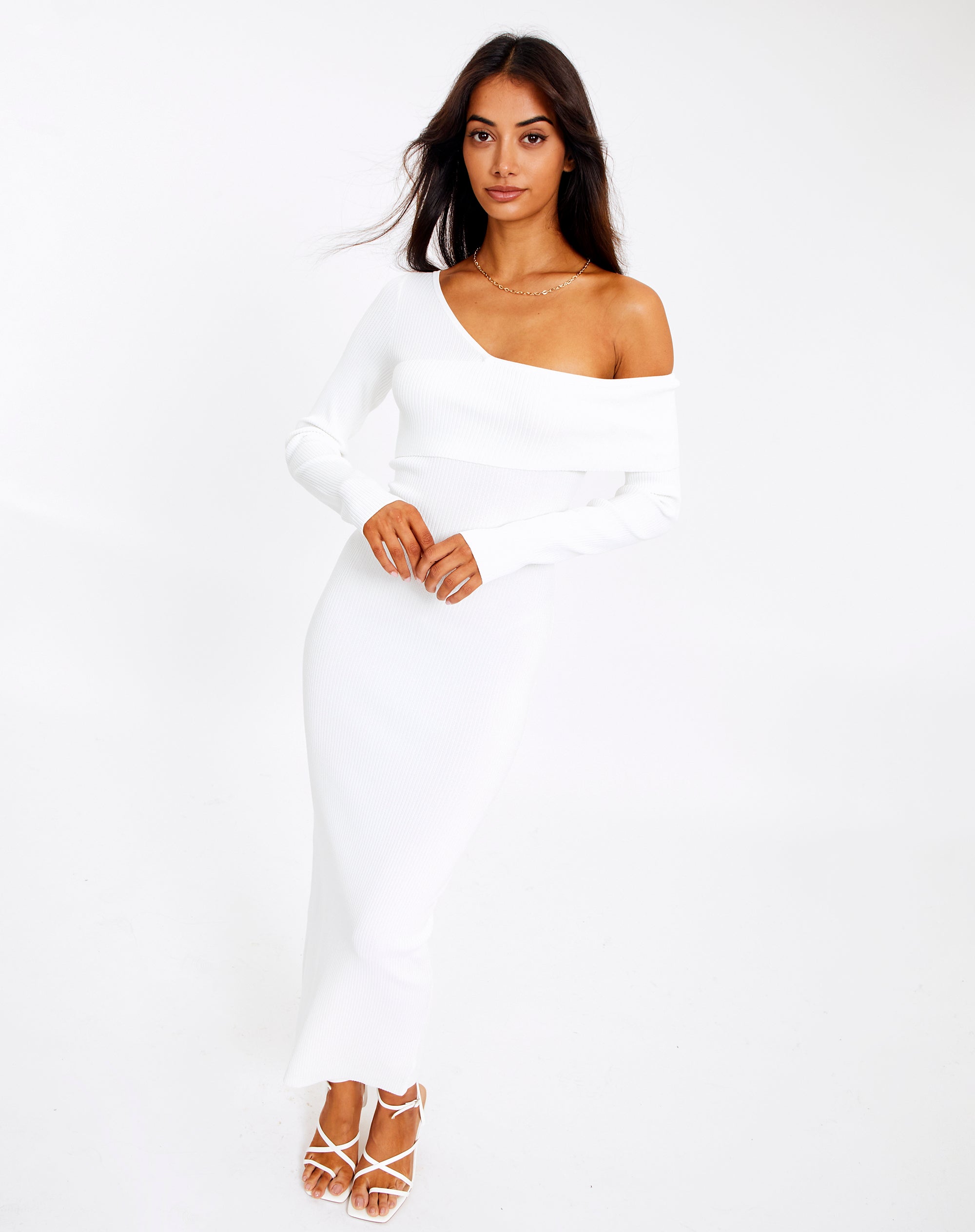 Long Sleeve Knit Midi Dress 