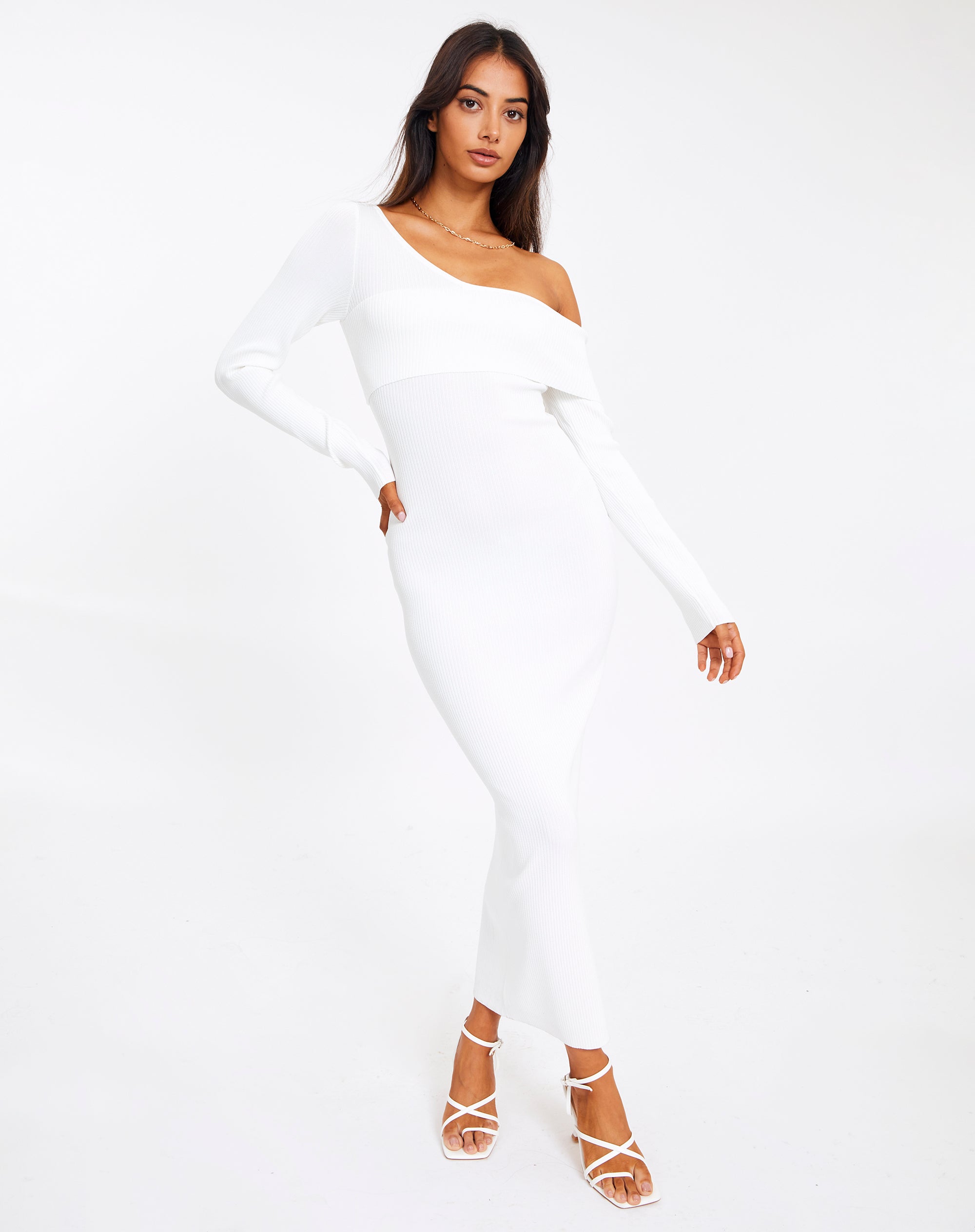 Long Sleeve Knit Midi Dress 