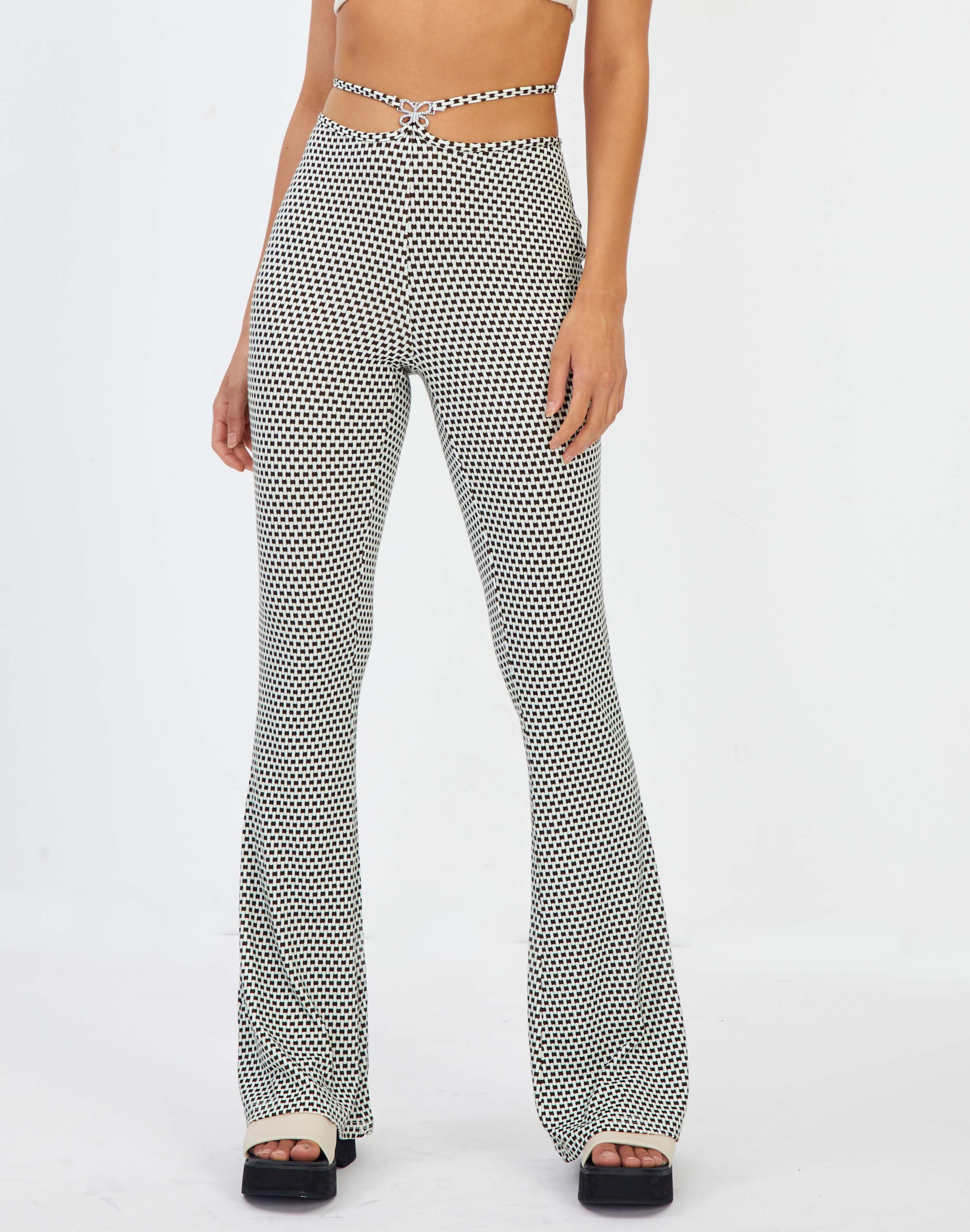 Geo Butterfly Strappy Bootleg Ponte 