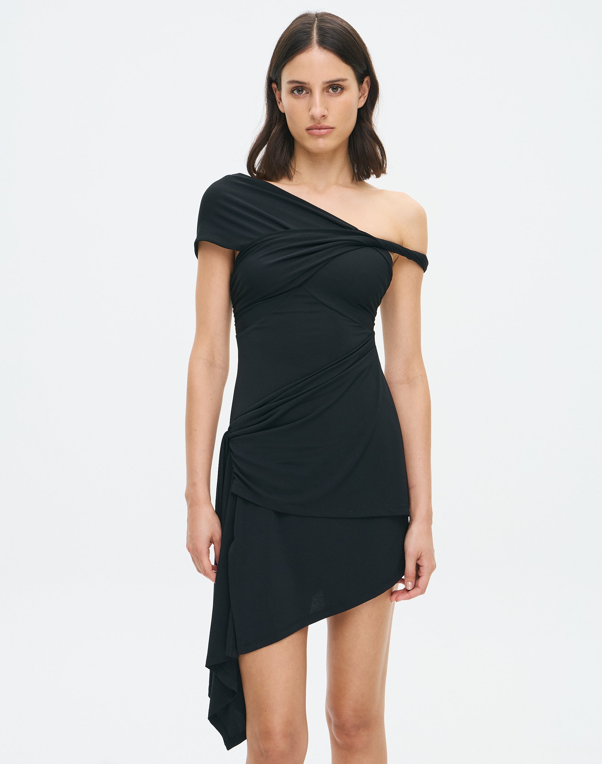 strapless open back dress Shop the Stylish Zoe Mini Dress in Black main image 1