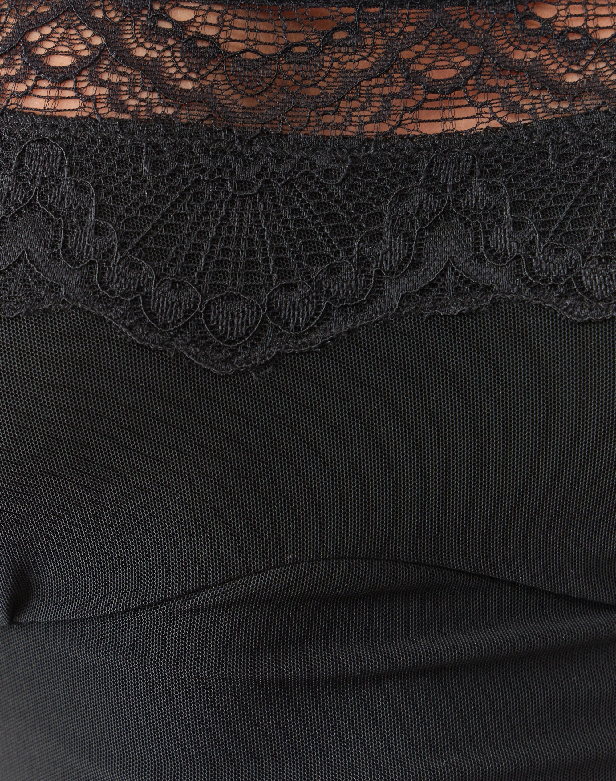 Lace Trim Cami Top in Black X Black | Glassons US