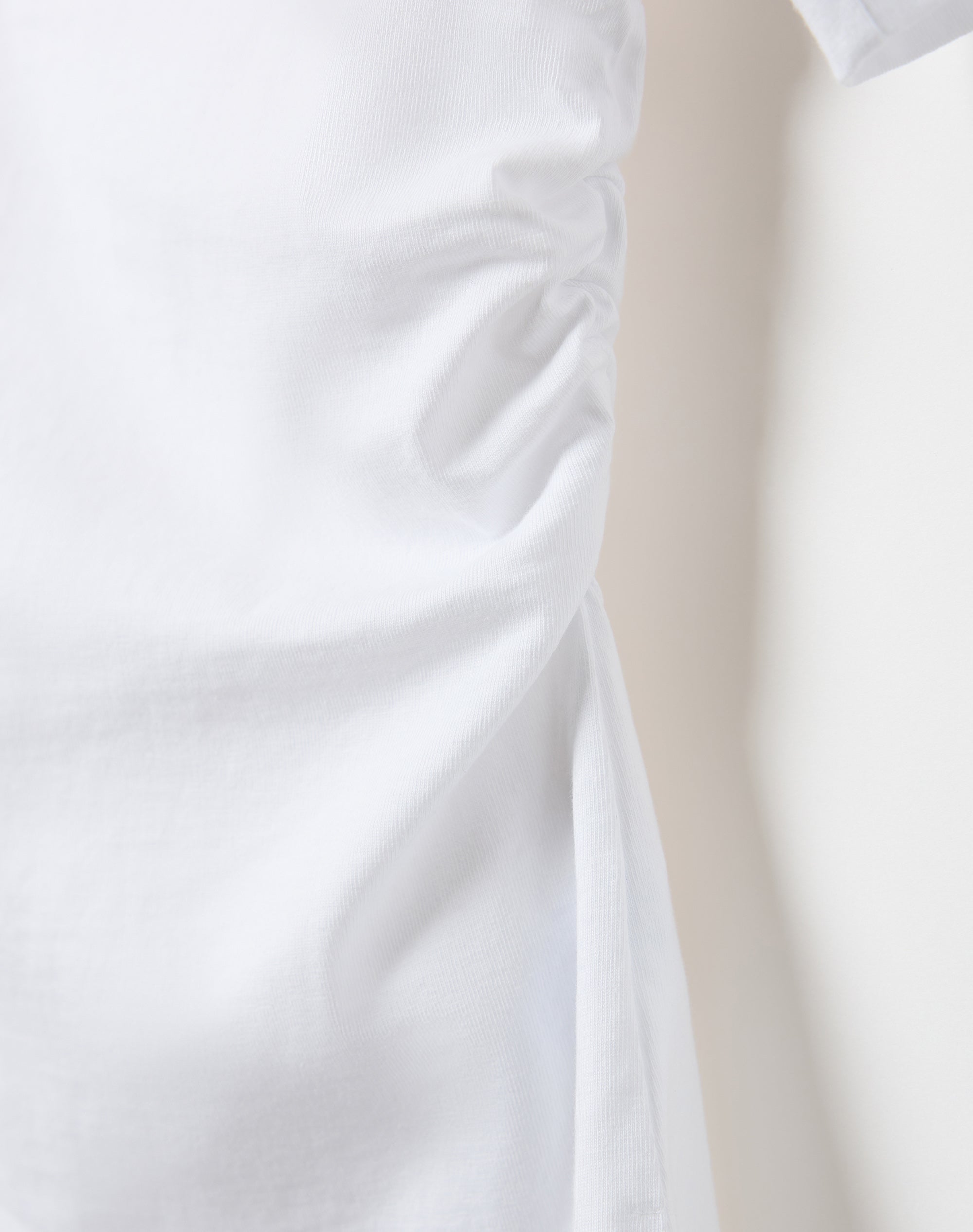 Asymmetrical Off Shoulder Tee in White | Glassons US