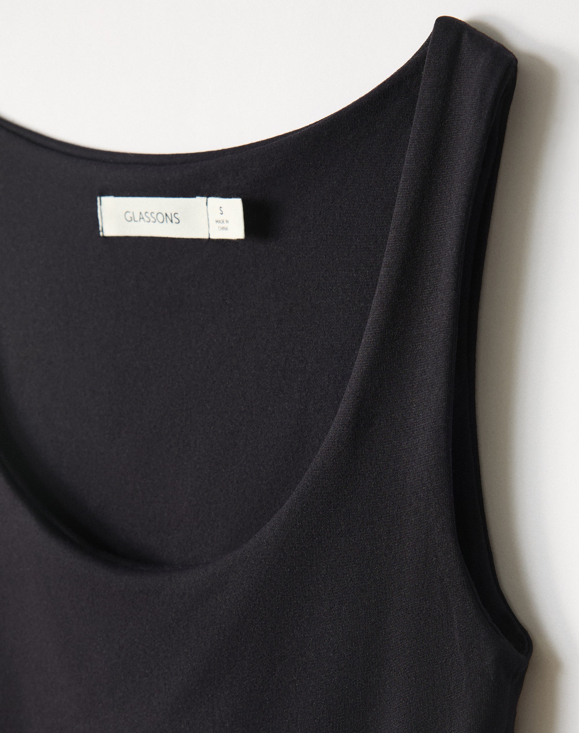 Scoop Neck Supersoft Tank in Black | Glassons AU