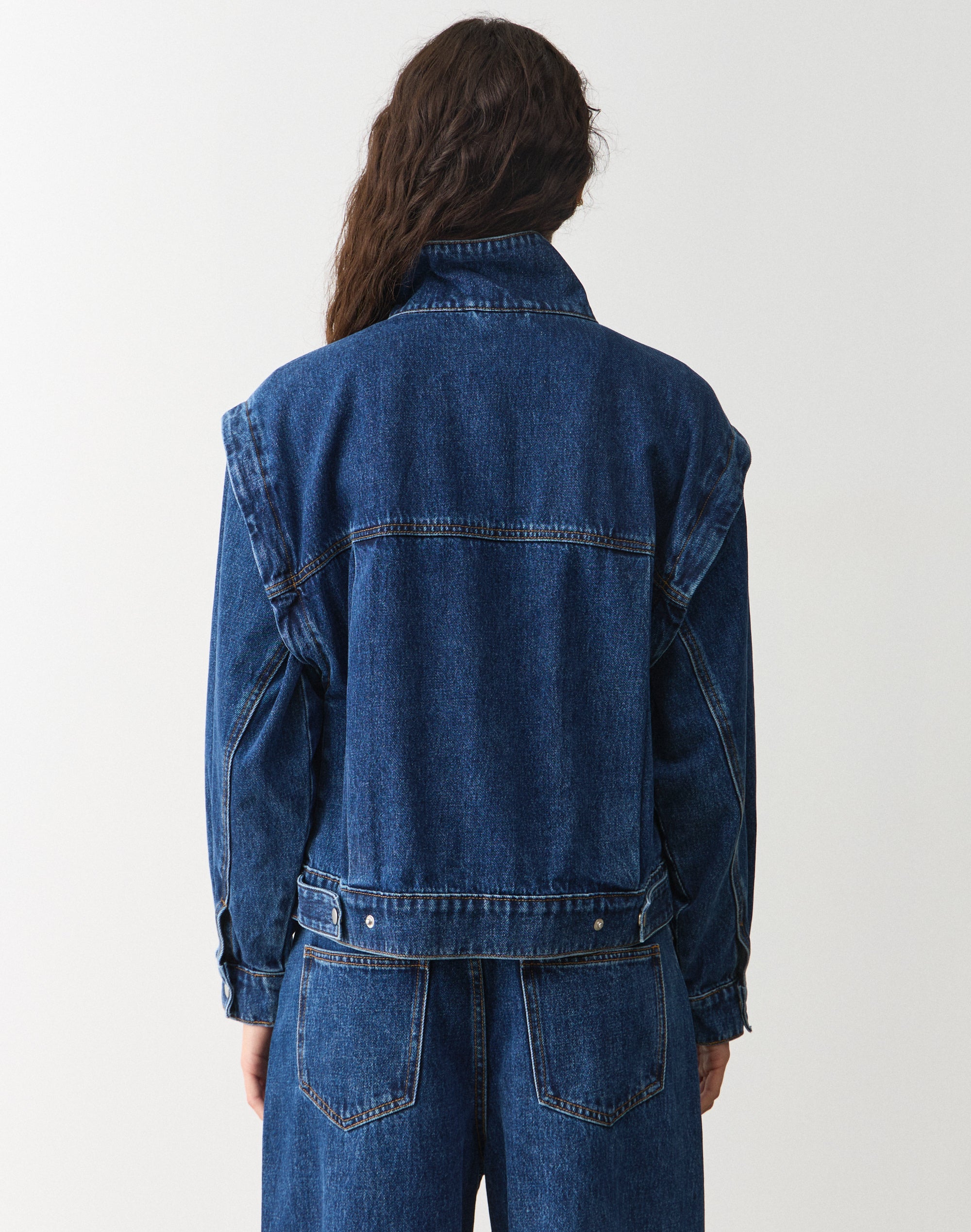 Denim Biker Jacket in Billie Blue Wash | Glassons US