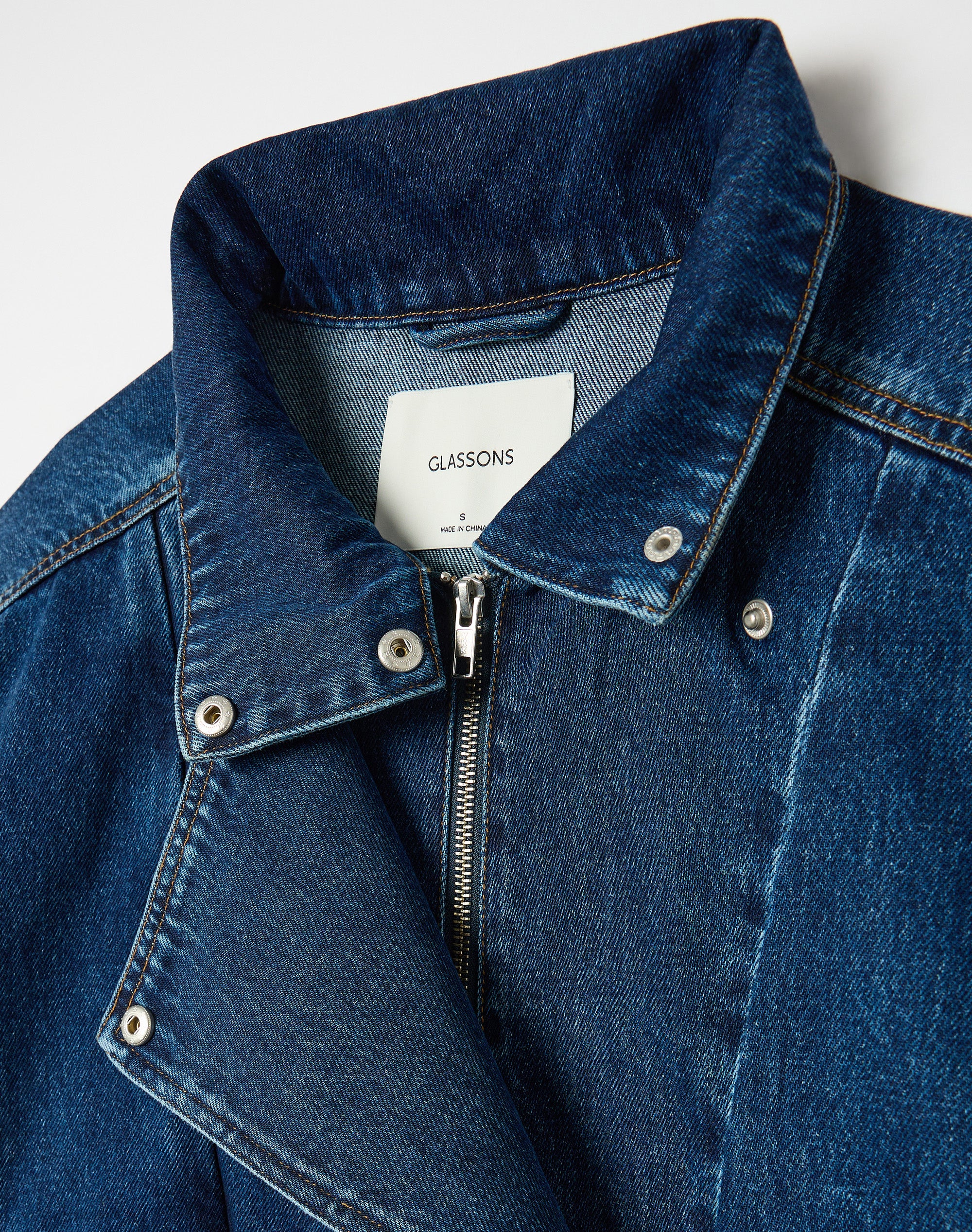 Denim Biker Jacket in Billie Blue Wash | Glassons US