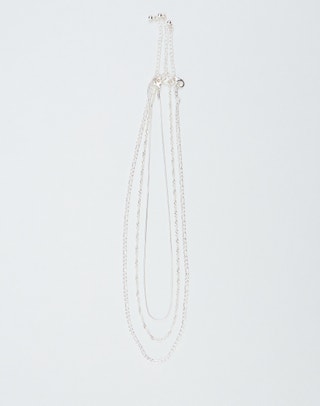 Plated Chain Necklace 3 Pack in Silver
