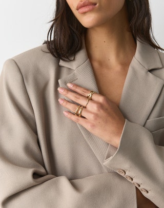 Mixed Ring 3 Pack in Gold