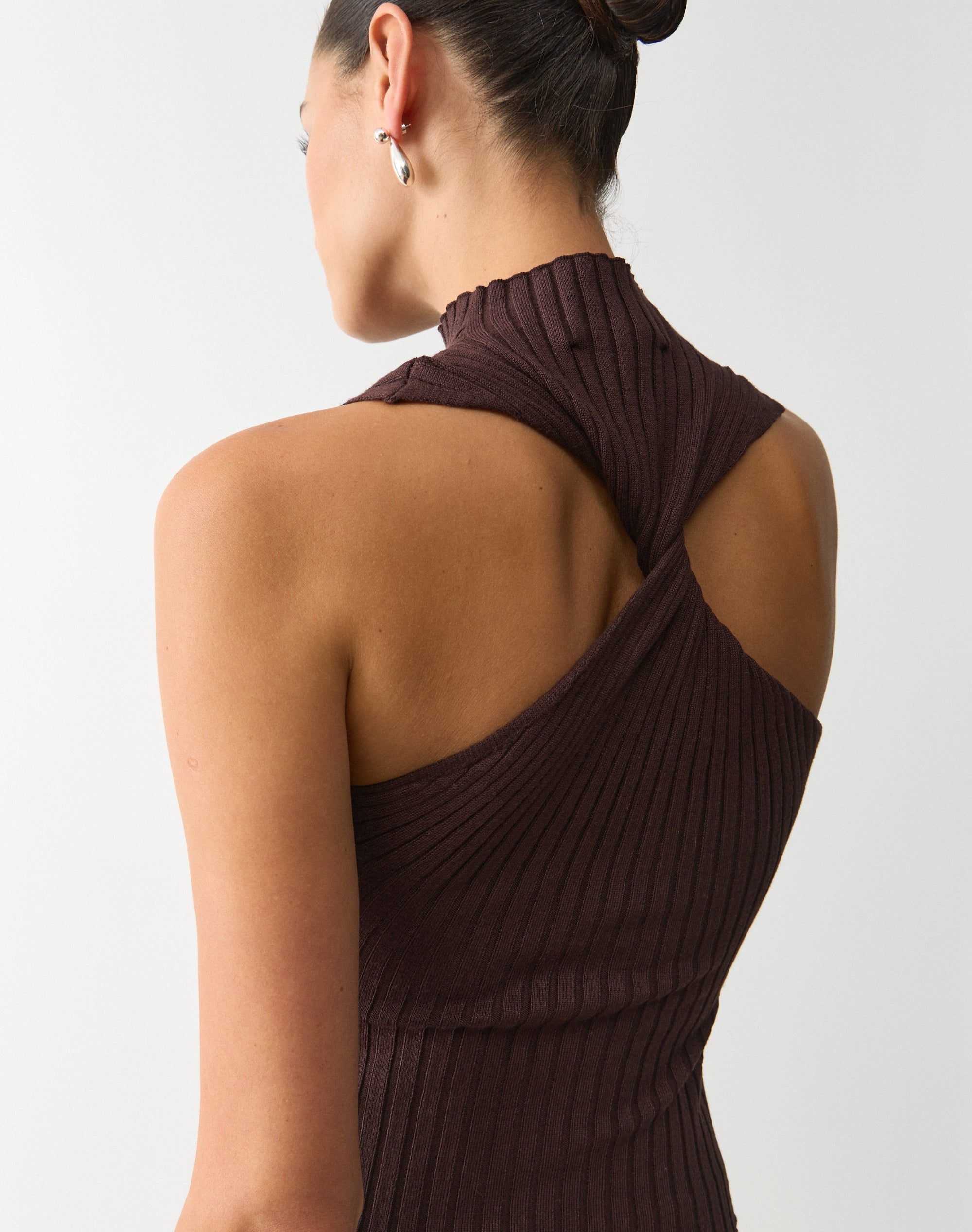 Twist Racerback Knit Top in Fudge Fantasy | Glassons US