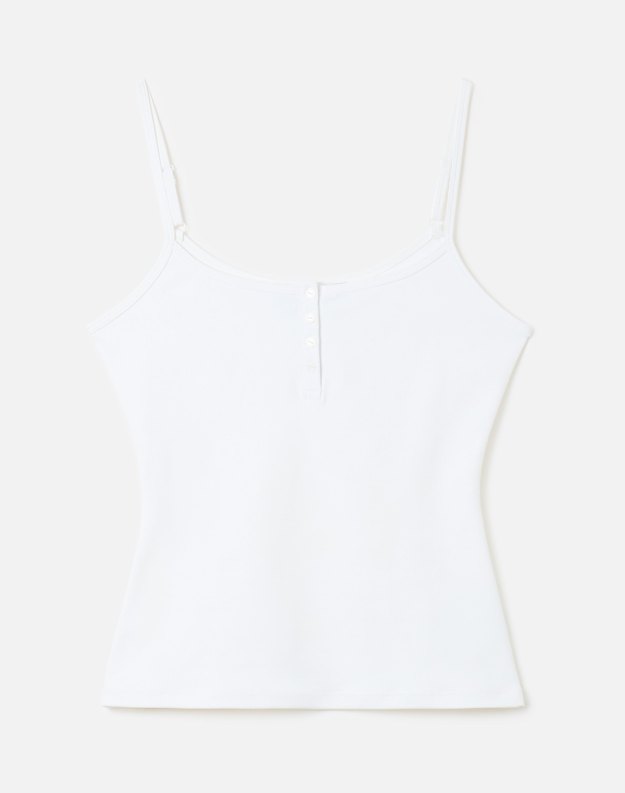 Soft Sculpt Placket Cami in White | Glassons US